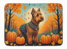 Welsh Terrier Fall Memory Foam Kitchen Mat Machine Washable Anti-Fatigue Mat Cushion Comfort Bath Mat or Kitchen Rug
