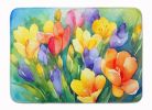 Freesias in Watercolor Memory Foam Kitchen Mat Machine Washable Anti-Fatigue Mat Cushion Comfort Bath Mat or Kitchen Rug