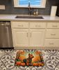 Welsh Terrier Fall Memory Foam Kitchen Mat Machine Washable Anti-Fatigue Mat Cushion Comfort Bath Mat or Kitchen Rug