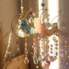 1pc Rainbow Maker Crystal Suncatcher - Enhance Your Home Decor with Aquamarine, Amethyst, and Obsidian - Perfect for Garden, Yard, Bedroom, Balcony